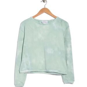 NWT FOR THE REPUBLIC Crew Neck Tie Dye Print Sweatshirt Top